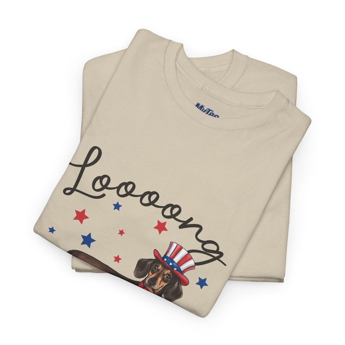 Patriotic Dachshund Loooong Live Freedom Unisex T-Shirt