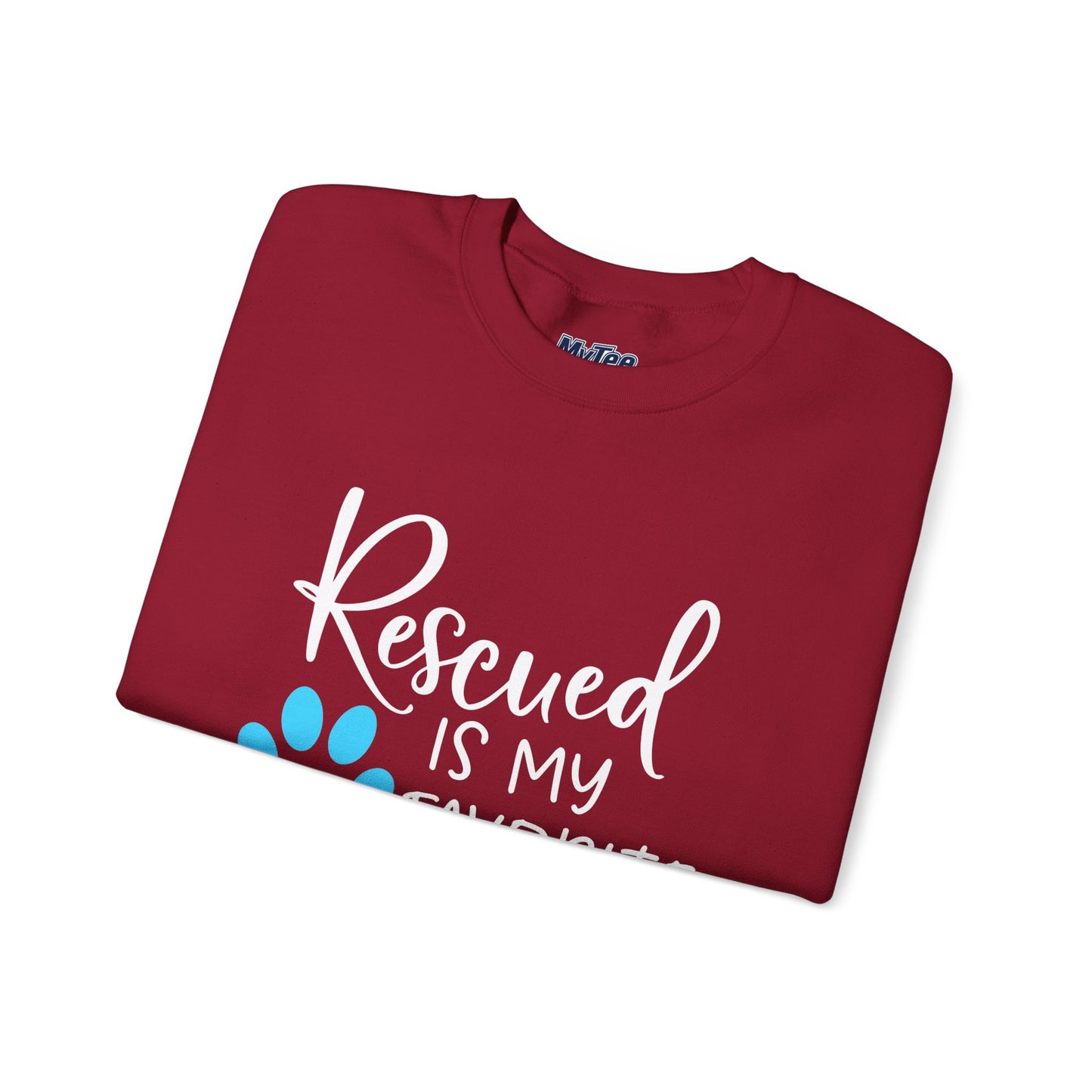 Rescued Is My Favorite Breed Unisex Sweatshirt – Dog Lover Crewneck