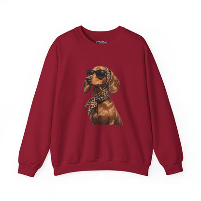 Chic Dachshund Dog Lover Unisex Sweatshirt | Crewneck Pullover For Pet Lovers