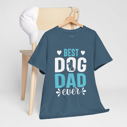 Best Dog Dad Ever Cotton T-Shirt
