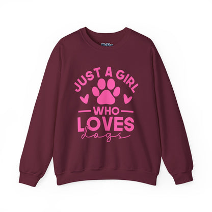 Just a Girl Who Loves Dogs Sweatshirt | Gift For Dog Mom