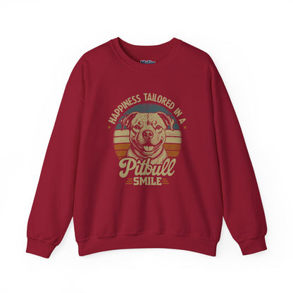 Happiness Tailored In A Pitbull Smile Unisex Sweatshirt