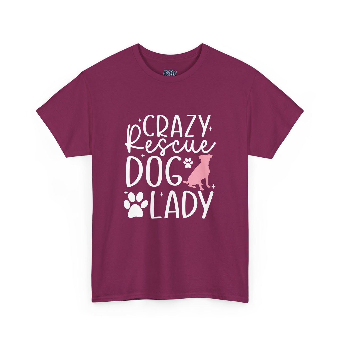 Crazy Rescue Dog Lady T-Shirt | Gift For Pet Mama