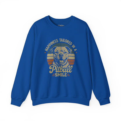 Happiness Tailored In A Pitbull Smile Unisex Sweatshirt