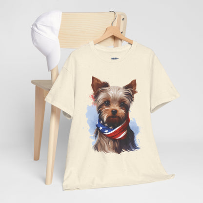 Patriotic Yorkshire Terrier Unisex T-Shirt