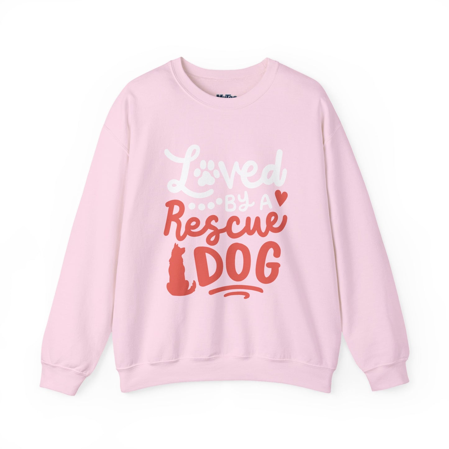 Loved By A Rescue Dog Sweatshirt | Animal Lover Gift, Cozy Crewneck