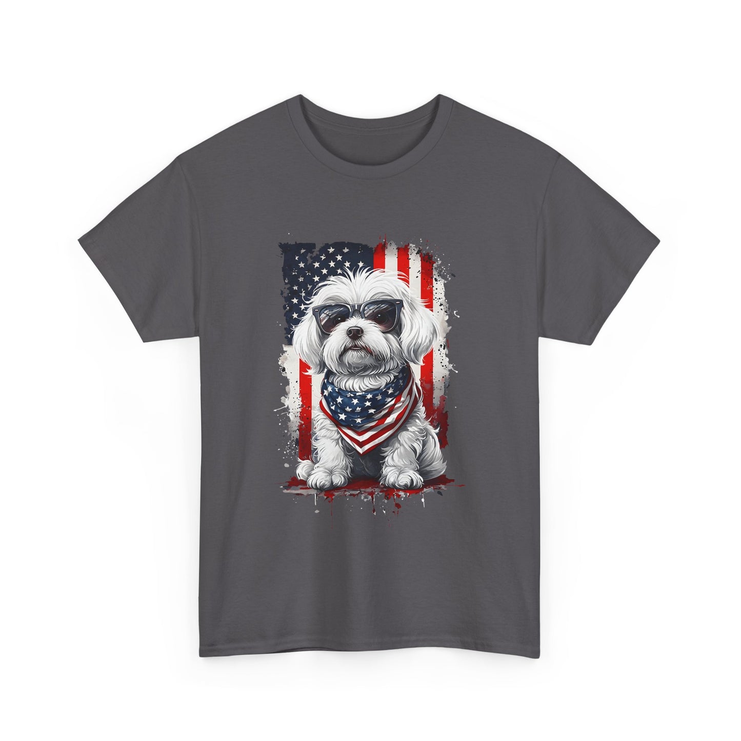Patriotic Havanese Unisex Cotton T-Shirt