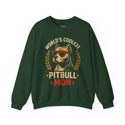 World's Coolest Pitbull Mom Sweatshirt | Perfect for Mother's Day