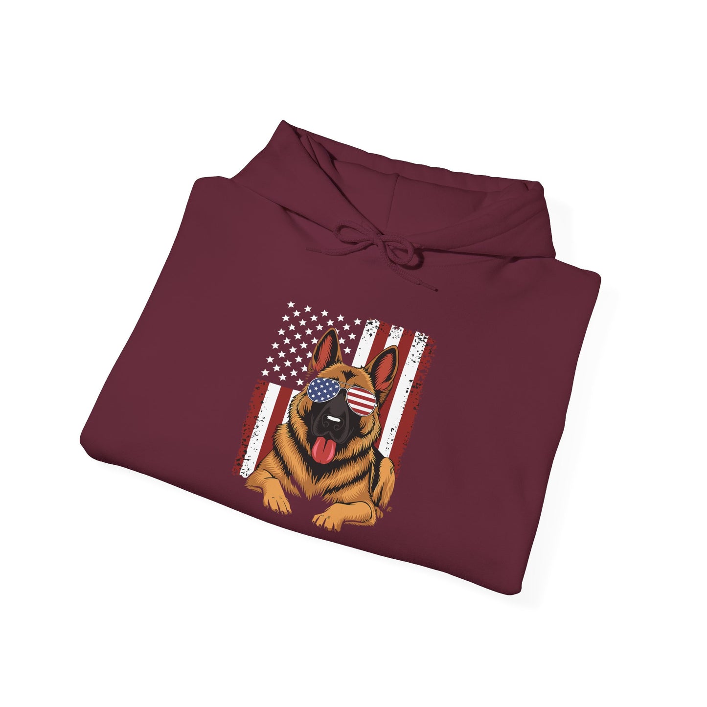 Patriotic German Shephard Dog Unisex Hoodie