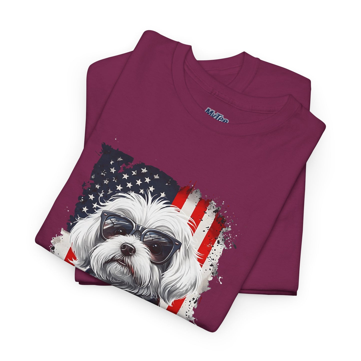 Patriotic Havanese Unisex Cotton T-Shirt