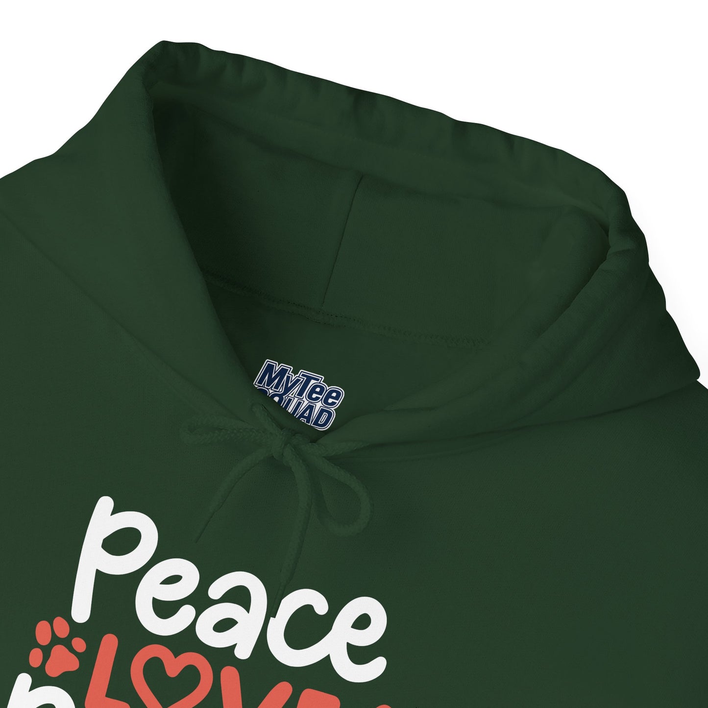 Peace, Love, Rescue Hoodie | Pet Adoption Awareness