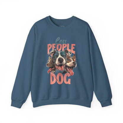 Less People More Dog Sweatshirt – Cozy Dog Lover Crewneck