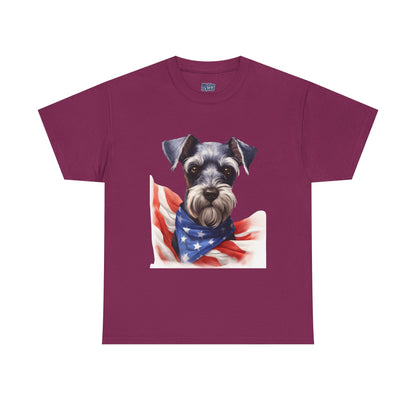 Patriotic Miniature Schnauzer Unisex T-Shirt