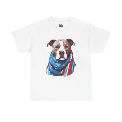 Patriotic American Staffordshire Terrier Unisex T-Shirt