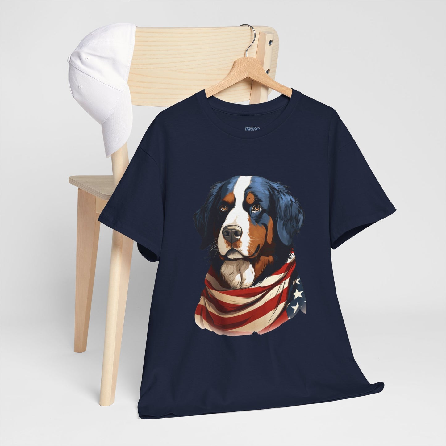 Patriotic Bernese Mountain Unisex T-Shirt