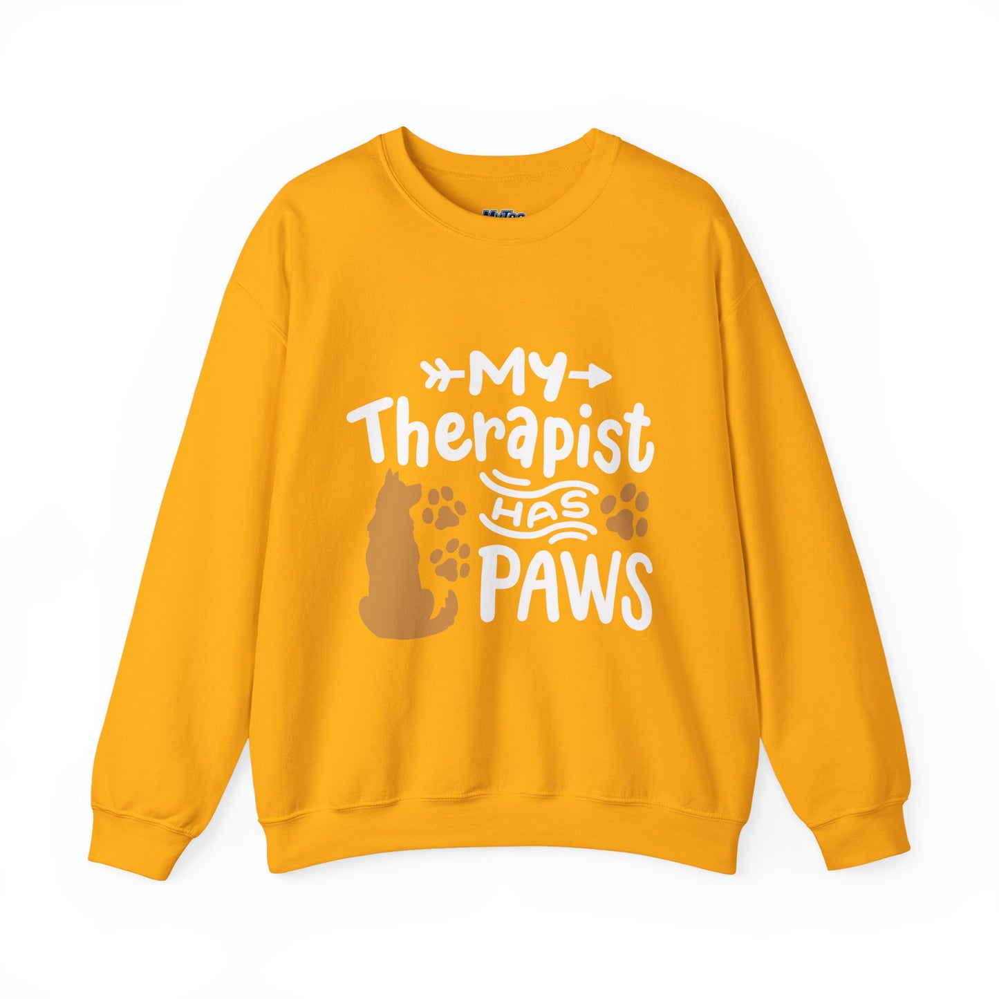 My Therapist Has Paws Unisex Sweatshirt | Cat & Dog Gifts, Animal Lover Apparel