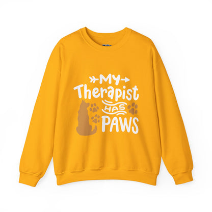 My Therapist Has Paws Unisex Sweatshirt | Cat & Dog Gifts, Animal Lover Apparel