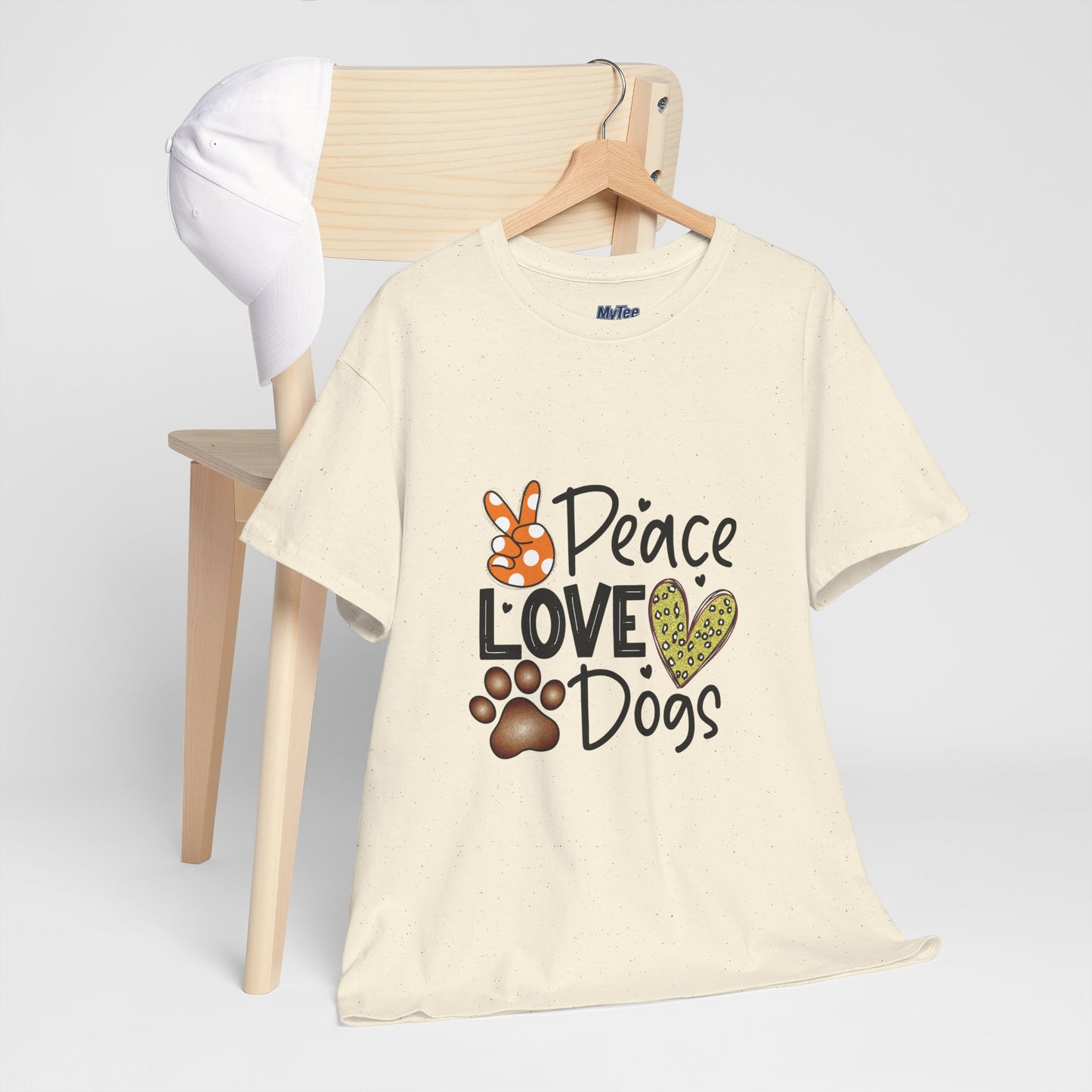 Peace Love Dogs Cotton T-Shirt