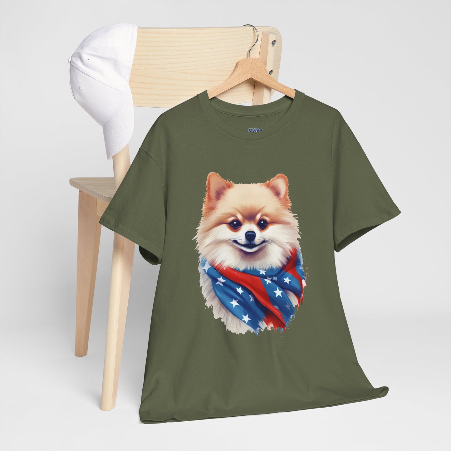 Patriotic pomeranian Unisex T-Shirt