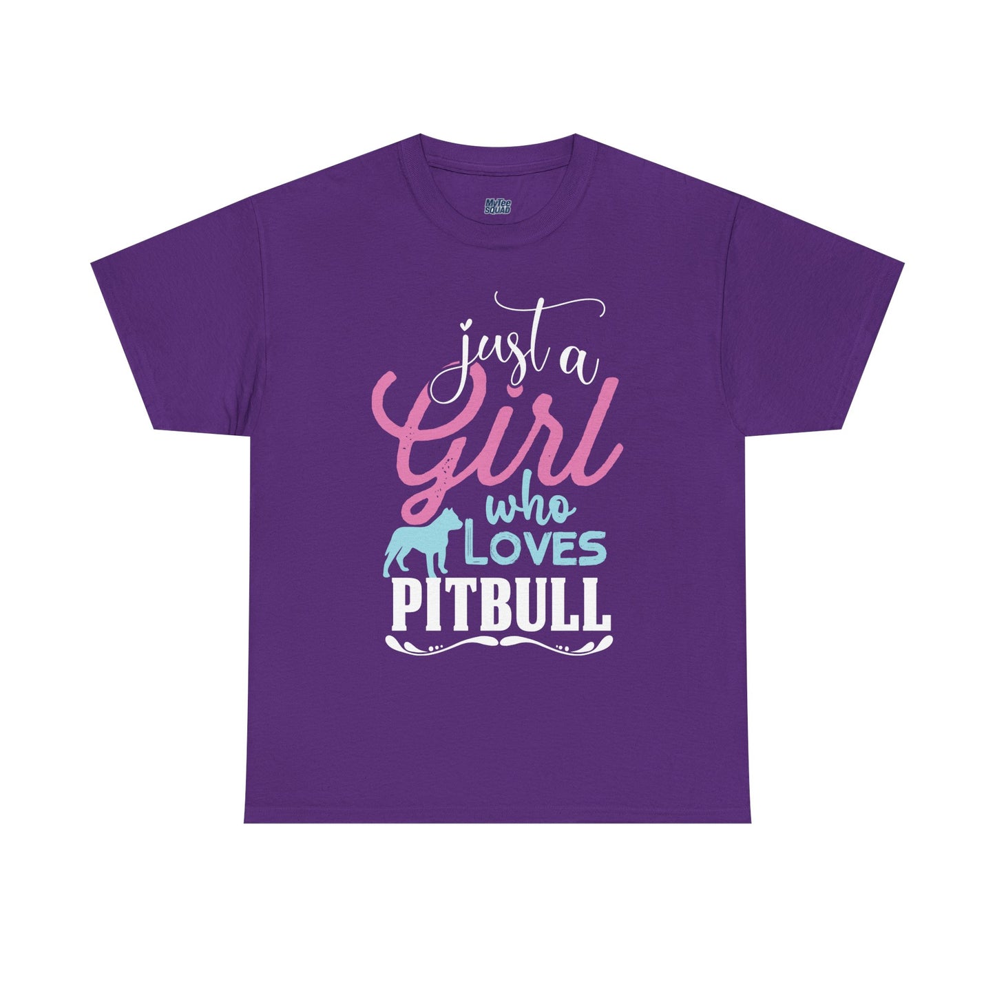 Just a Girl Who Loves Pitbulls T-Shirt – Cute Dog Lover Tee