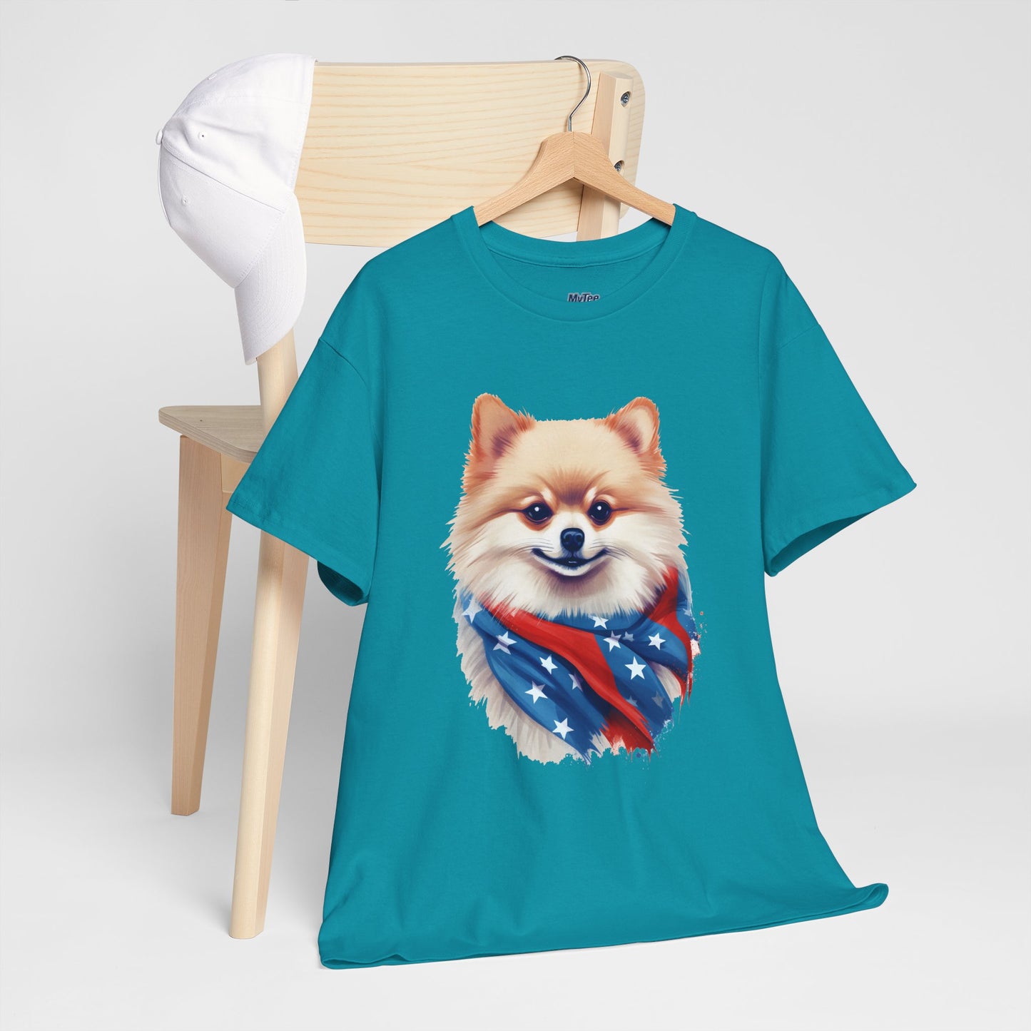 Patriotic pomeranian Unisex T-Shirt