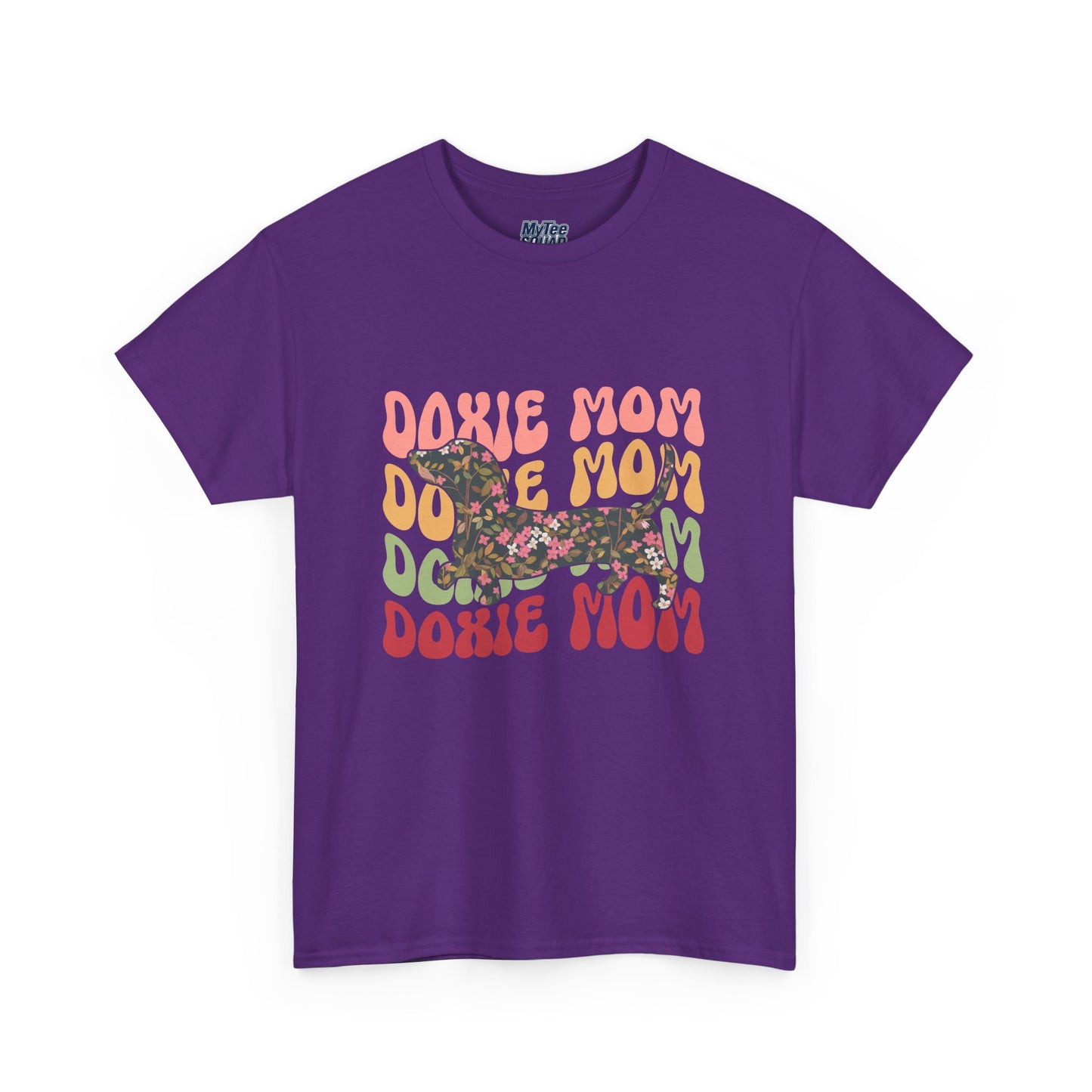 Doxie Mom Retro T-Shirt – Colorful Dog Mom Graphic Tee