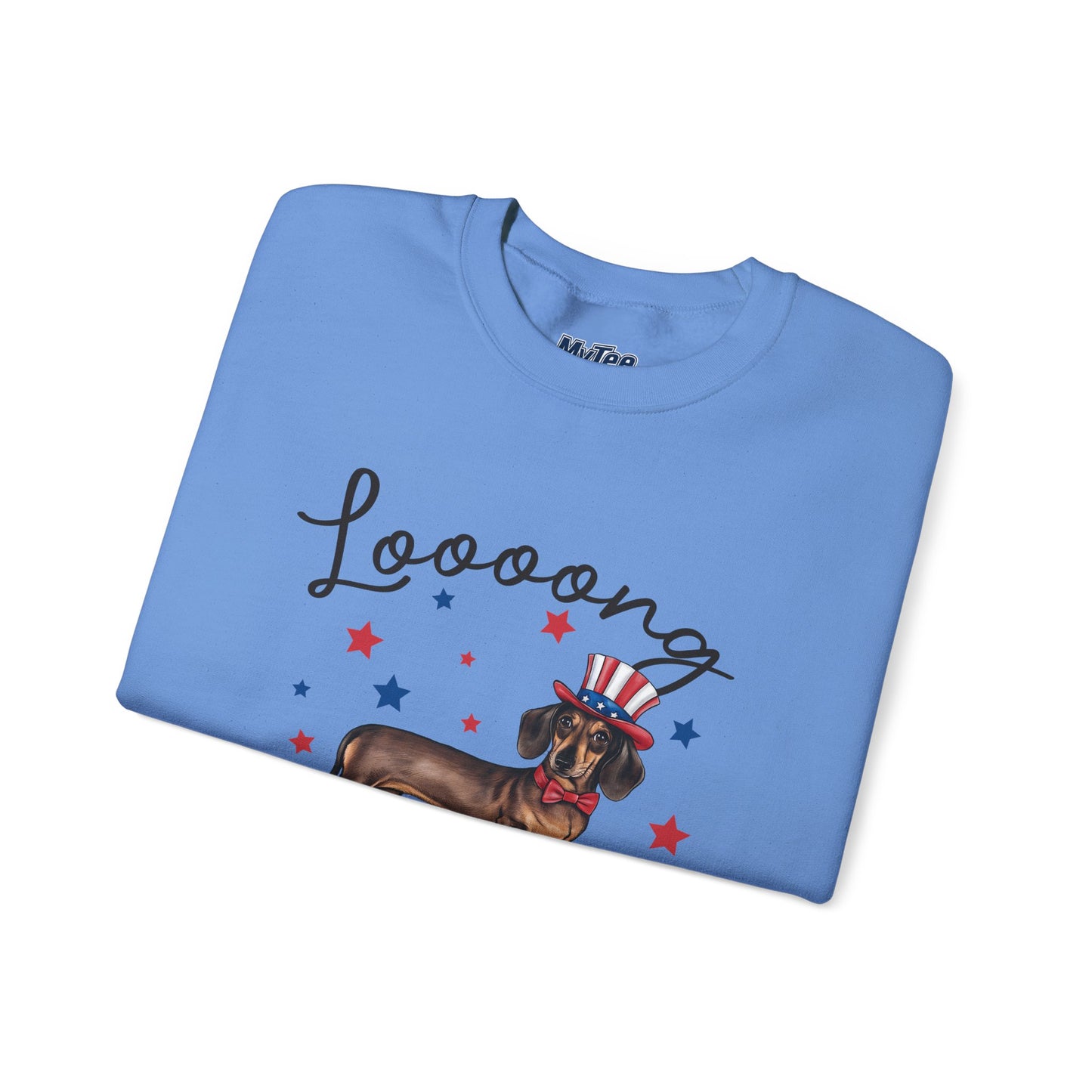 Patriotic Dachshund Loooong Live Freedom Unisex Sweatshirt