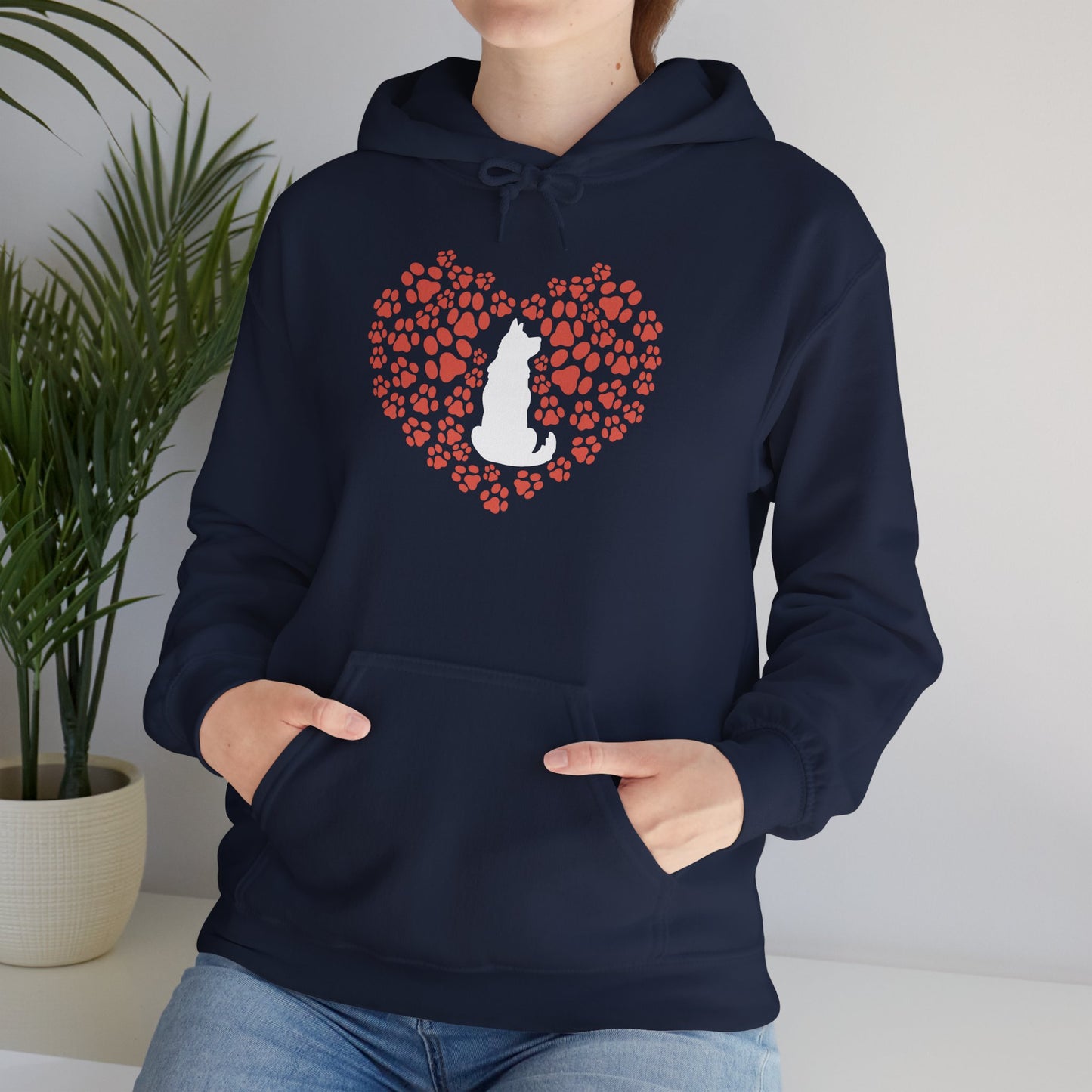 Heart Of A Cat – Minimalist Pet Lover Hoodie