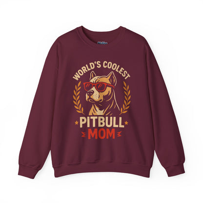 World's Coolest Pitbull Mom Sweatshirt | Perfect for Mother's Day