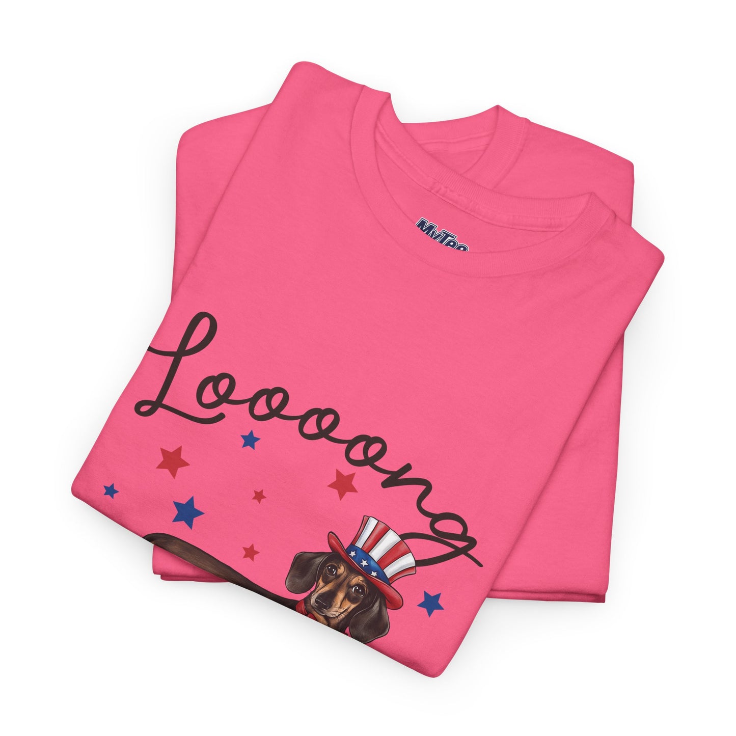 Patriotic Dachshund Loooong Live Freedom Unisex T-Shirt