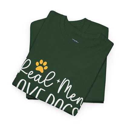 Real Men Love Dogs Cotton T-Shirts | Dog Lover