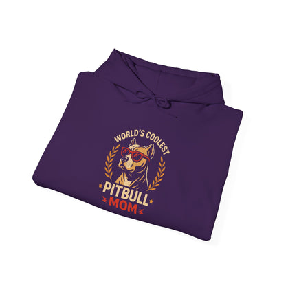 World's Coolest Pitbull Mom Hoodie | Perfect Gift for Dog Mama