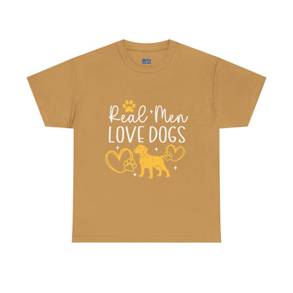 Real Men Love Dogs Cotton T-Shirts | Dog Lover