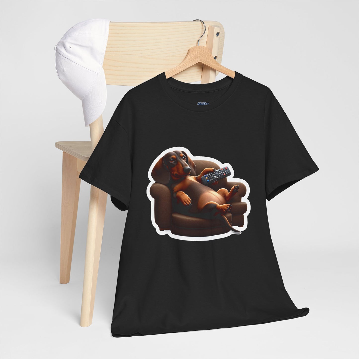 Dachshund Chill Mode Tee – Remote In Paw, Stress-Free Style
