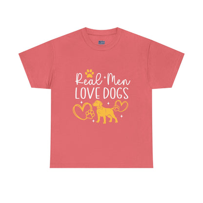 Real Men Love Dogs Cotton T-Shirts | Dog Lover