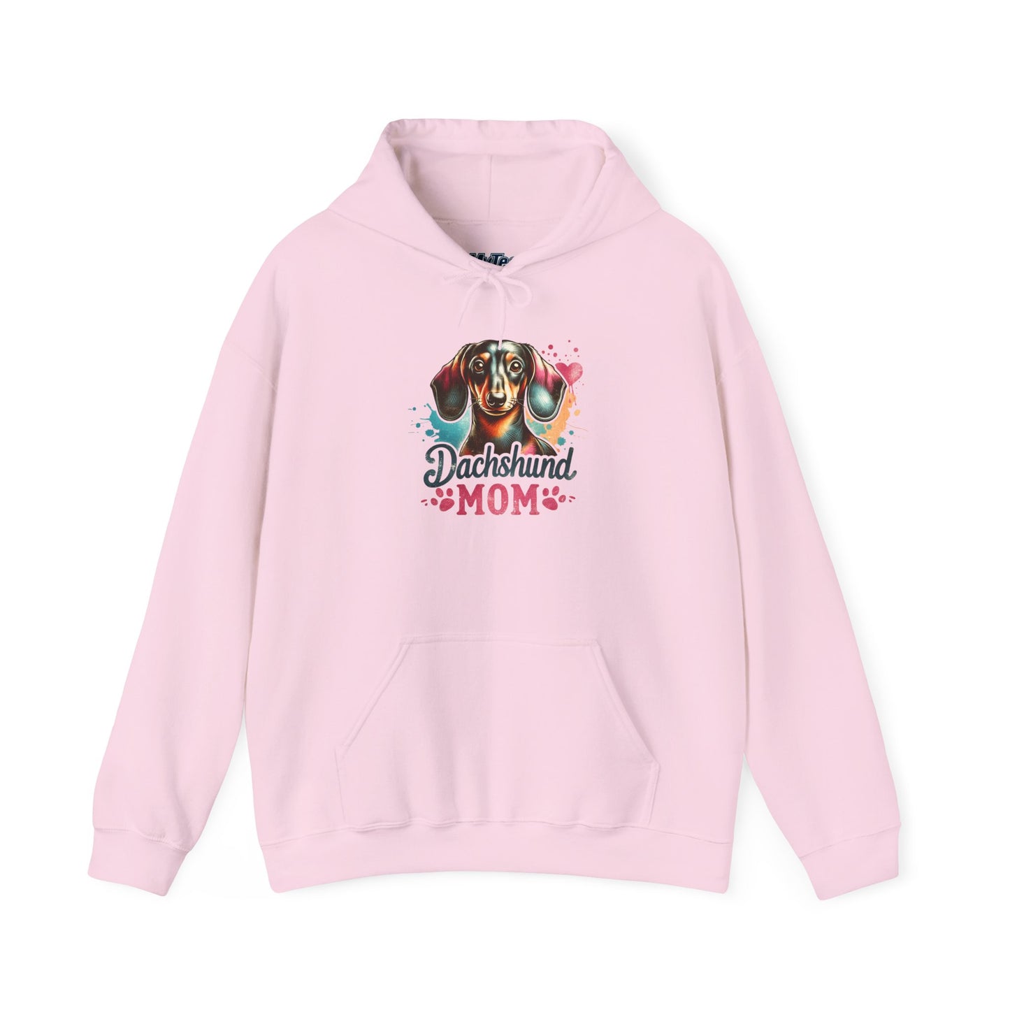 Funky Dachshund Mom Hoodie – Bright Graphic Dog Tee
