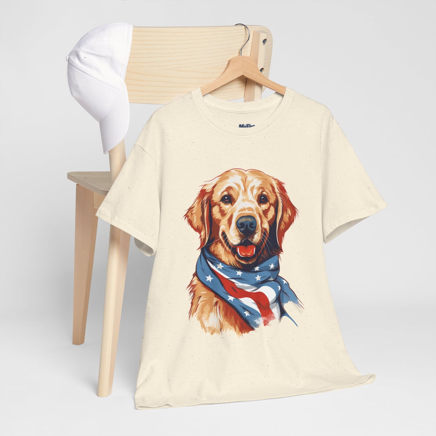 Patriotic Golden Retriever Unisex T-Shirt