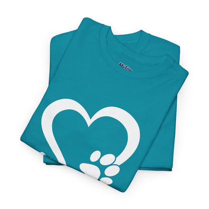 Heart With Paw Print Love T-shirt