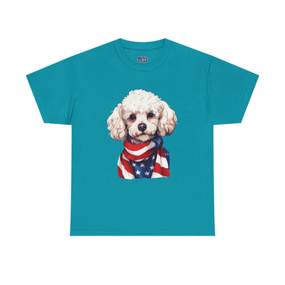 Patriotic Poodle Unisex T-Shirt