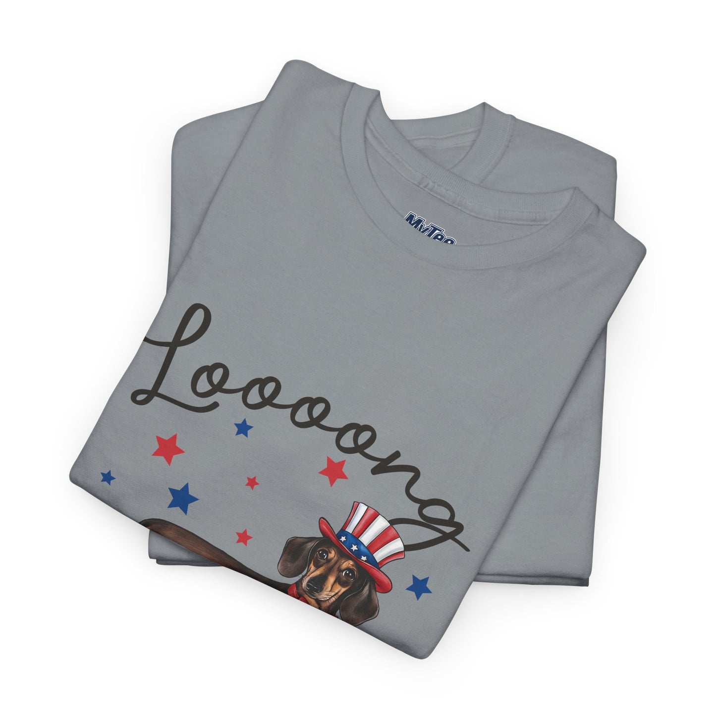Patriotic Dachshund Loooong Live Freedom Unisex T-Shirt