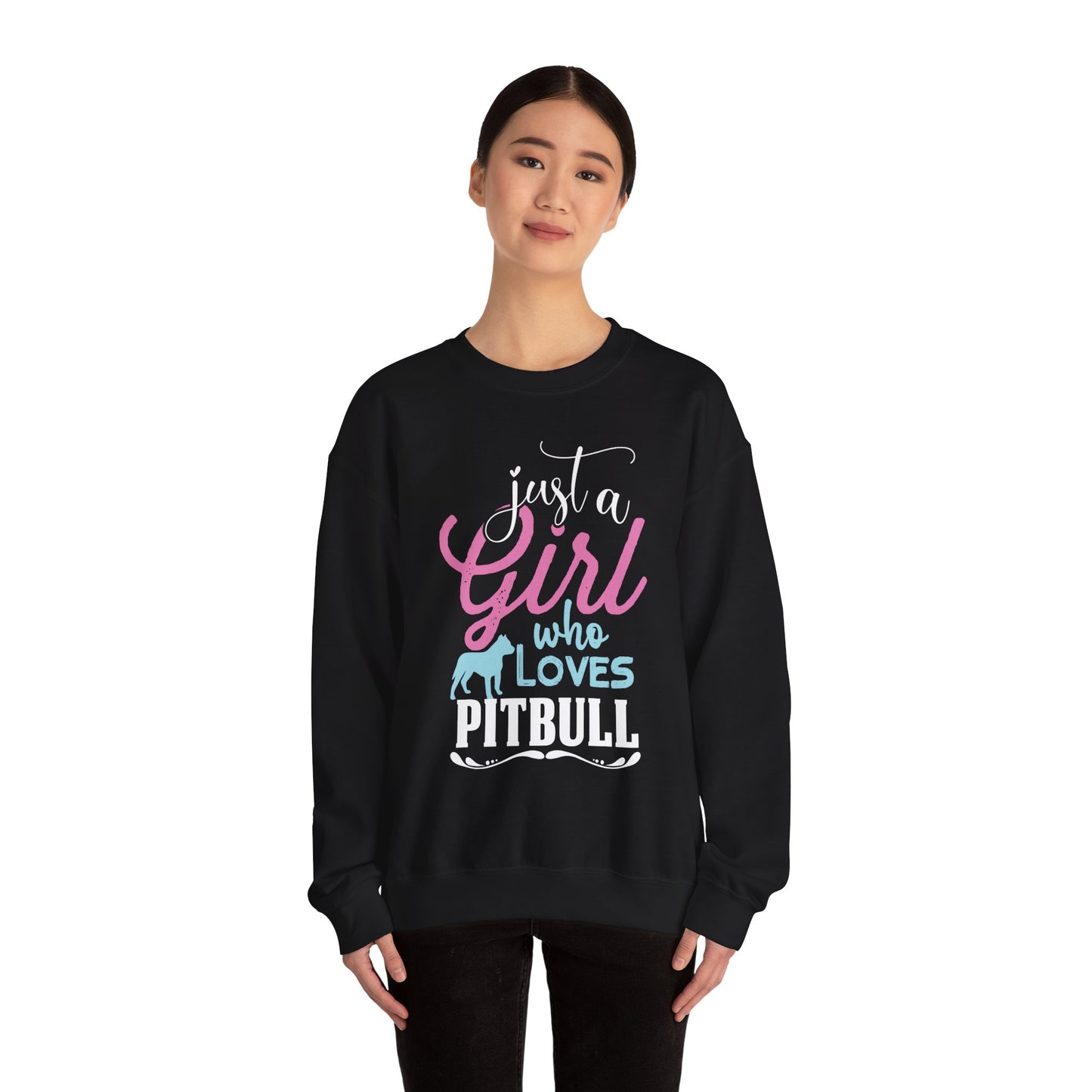 Just A Girl Who Loves Pitbull Sweatshirts