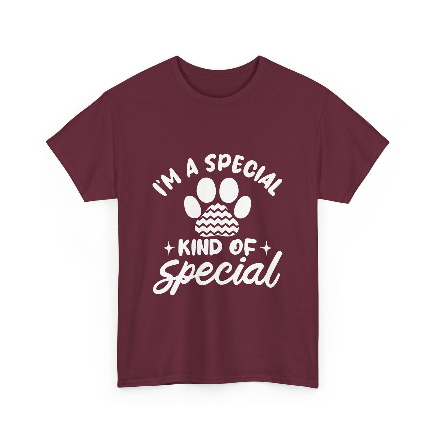 I'M A SPECIAL, DOG KIND OF SPECIAL Casual PAW Cotton T-shirt