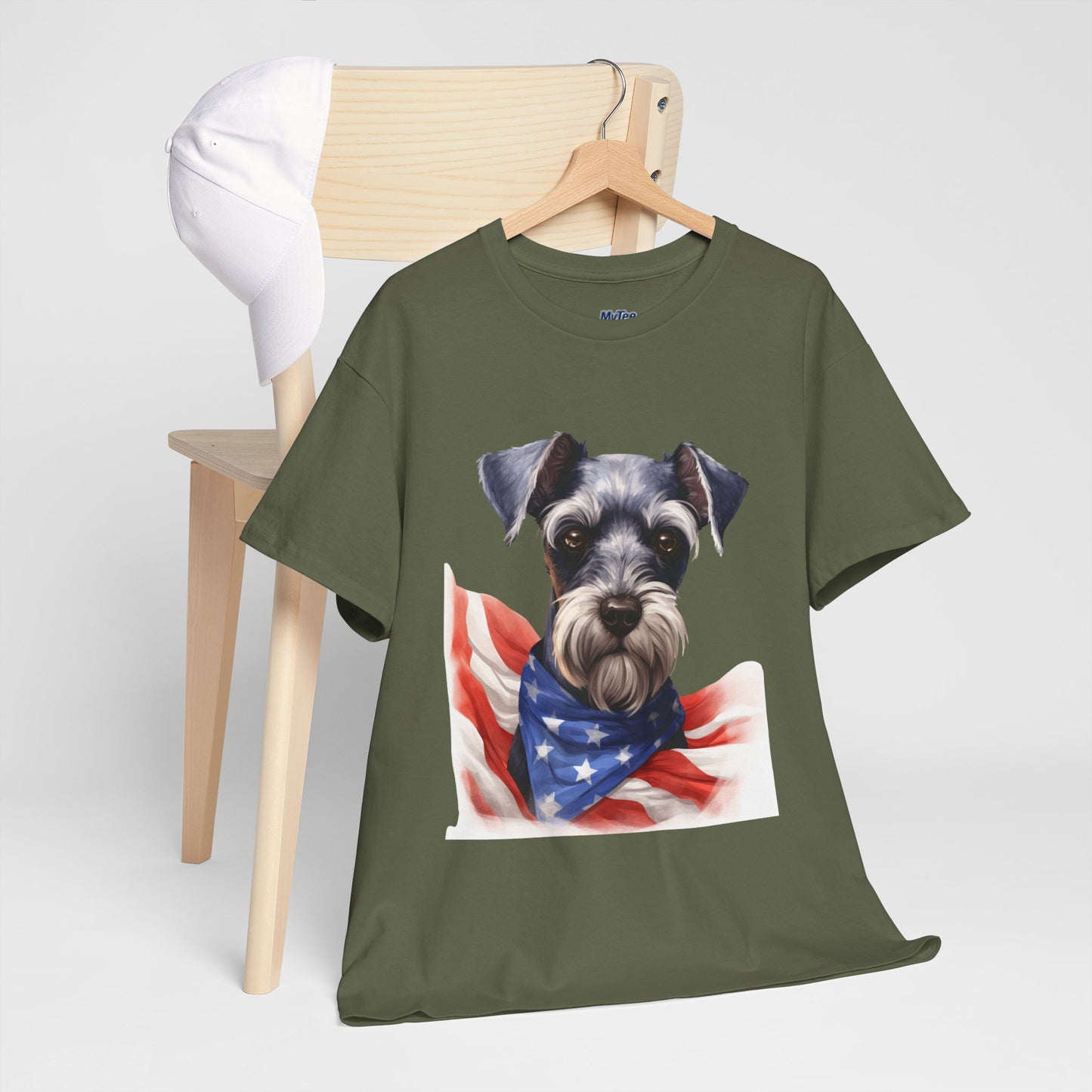 Patriotic Miniature Schnauzer Unisex T-Shirt