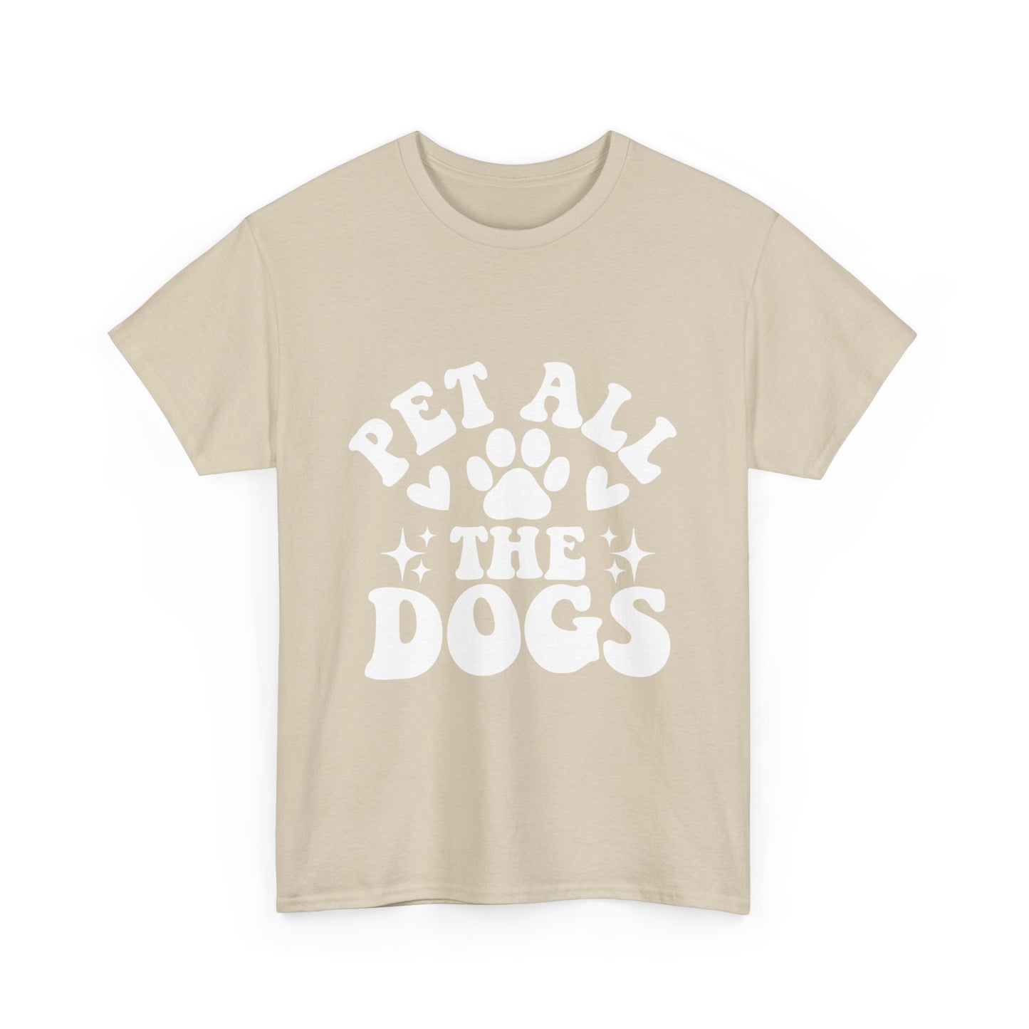 Pet All the Dogs Cotton T-Shirt, Dog Lover Tee