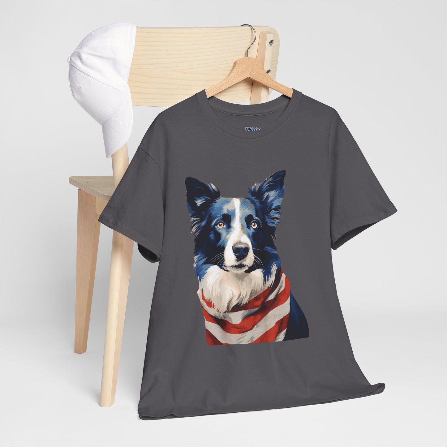 Patriotic Border Collie Unisex T-Shirt