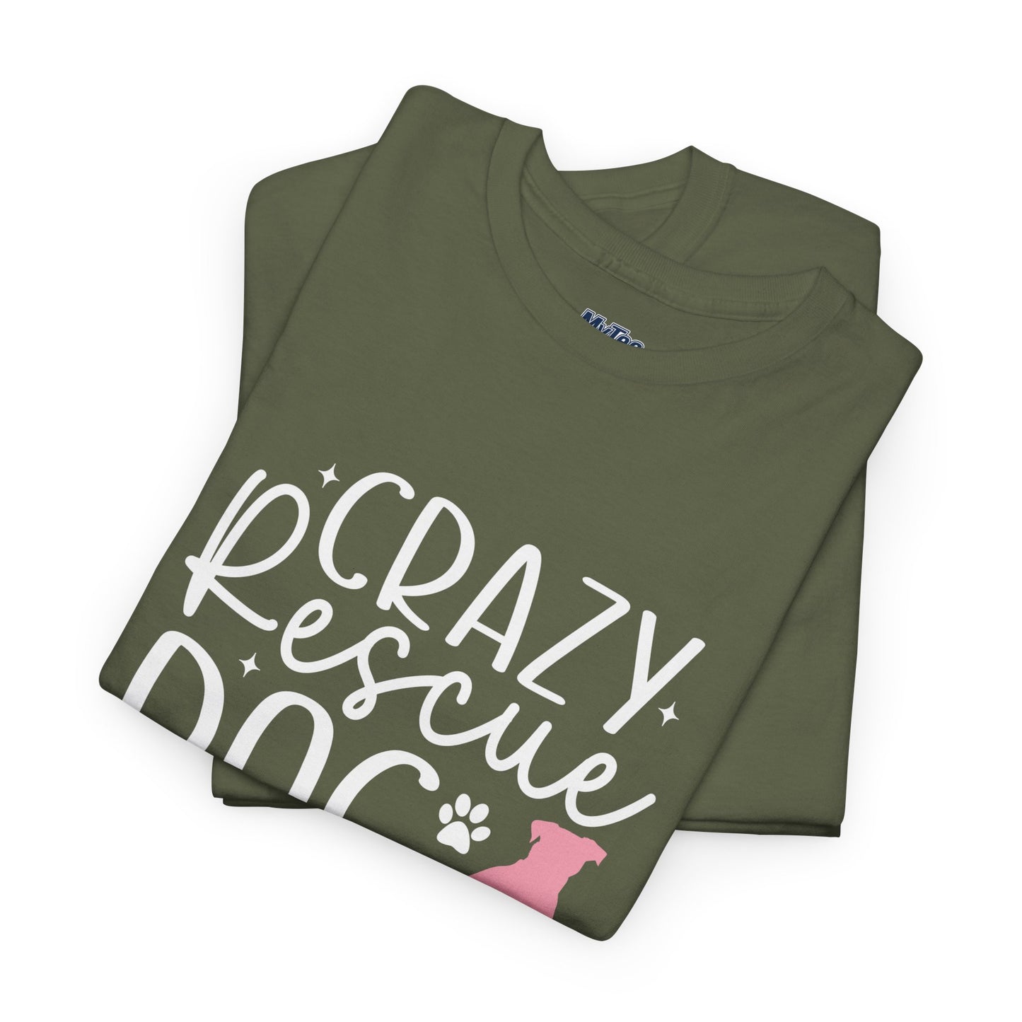 Crazy Rescue Dog Lady T-Shirt | Gift For Pet Mama