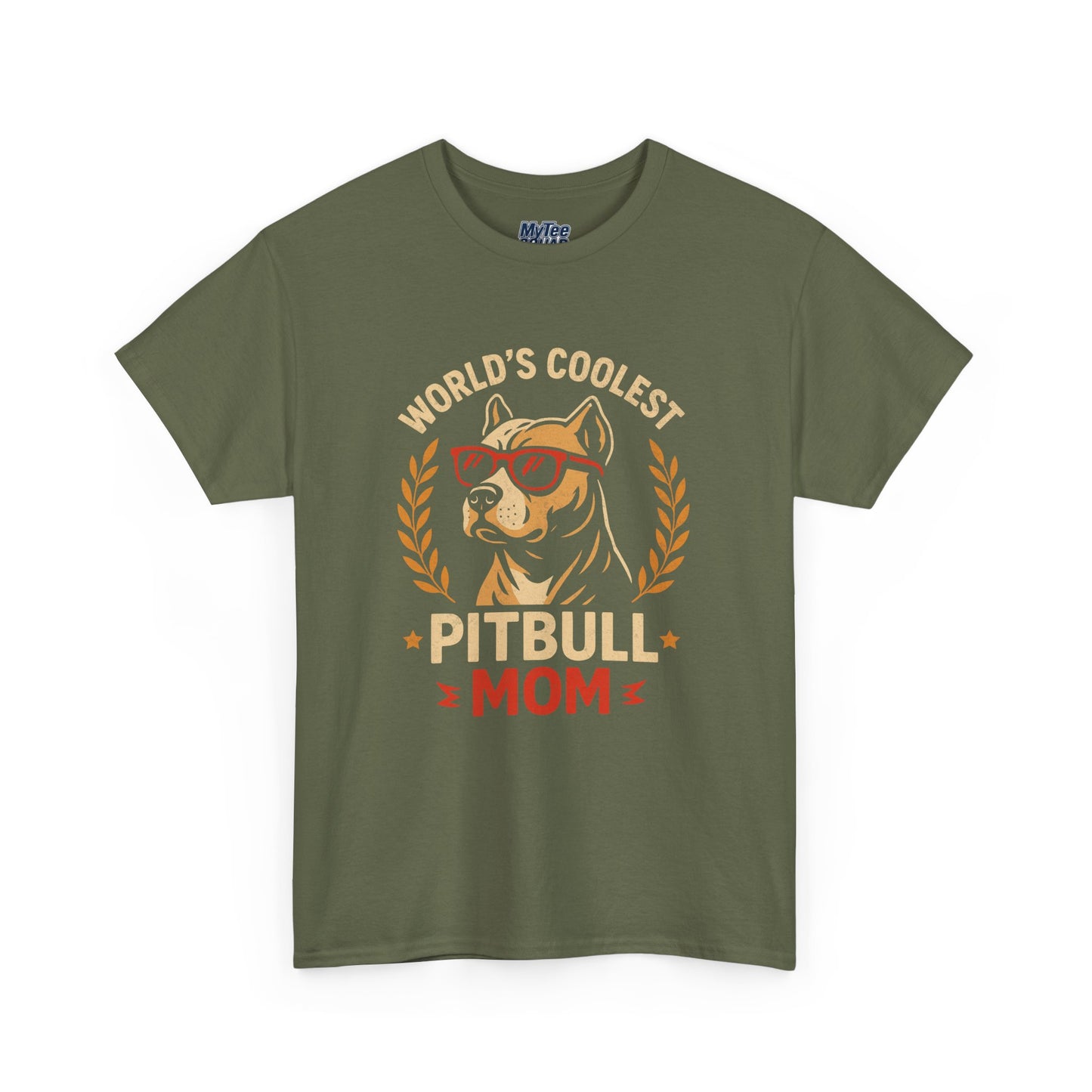 World's Coolest Pitbull Mom T-Shirt | Gift For Dog Mom