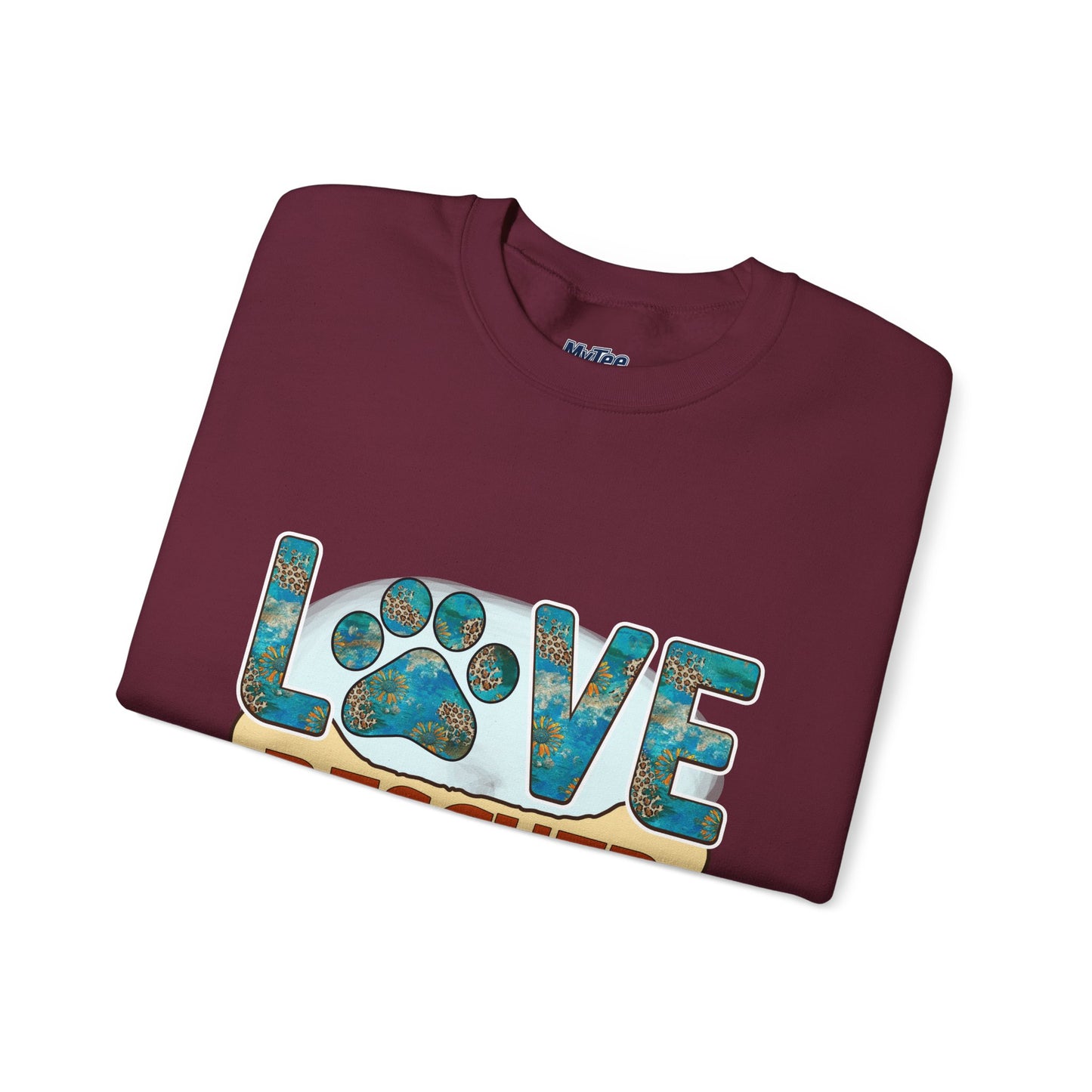 Love Rescued Me Unisex Sweatshirt | Cozy Pet Lover Gift