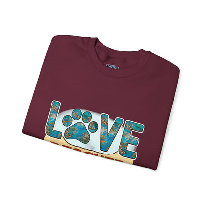Love Rescued Me Unisex Sweatshirt | Cozy Pet Lover Gift