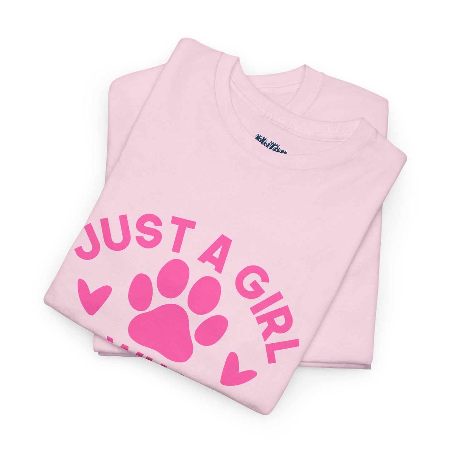 Just a Girl Who Loves Dogs T-Shirt - Cute Pet Lover Tee